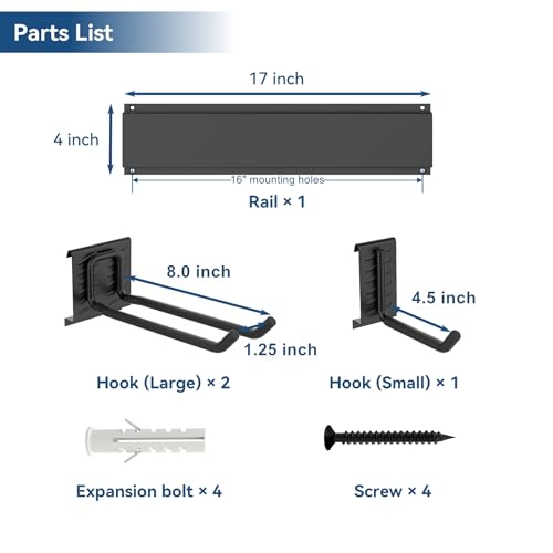 WALMANN Garage Storage Organization System Ski Wall Rack 2 Pairs of Skis Mount Hanger Home Shed and Garage Snowboard Wall Rack Holds Up to 100 lbs - style: Holds 2 Pairs of Skis