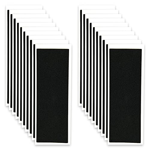 Fingerboard Grip Tape, 60Pcs 38mmX110mm Foam Adhesive Tapes for Fingerboards, Black - style: 60