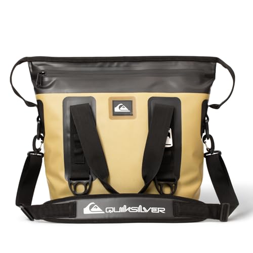 Quiksilver Zipperless Backpack Cooler 30L, Holds 36 Cans, 48 Hour Insulation, Leakproof & Waterproof Design, Heavy Duty TPU, IPX7, Padded Straps, Kangaroo Pockets - color: Cornstalk