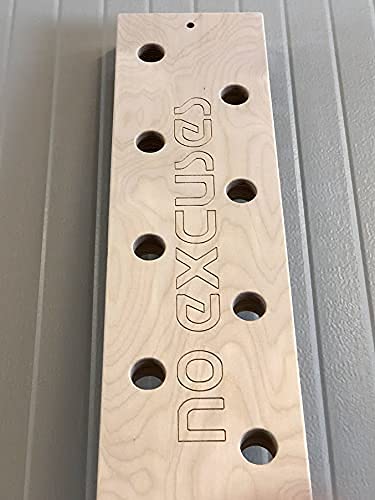 8"x34" Horizontal Climbing Pegboard. New Custom Engraving Options!