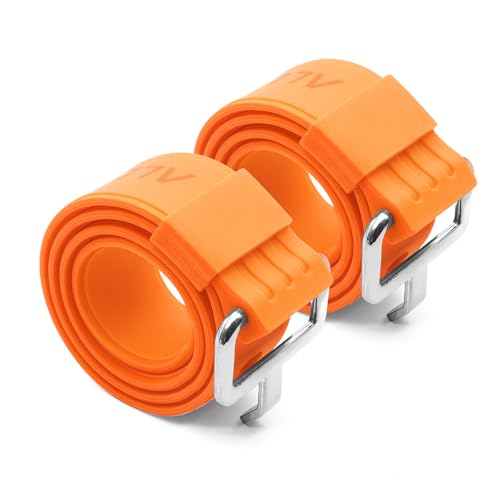 Utility Straps Pro (2-Pack) - Heavy-Duty 40lb Secure Straps for Bikes, Skis, Moto Gear, Tools & More - Freeze-Proof, Safety Orange (20in(50CM)) - color: 20in(50CM)