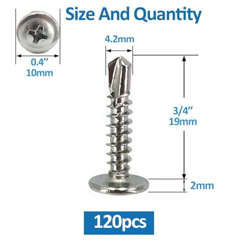 Sheet Metal Screws，Truss #8x3/4‘’（120） | Metal Fastener - color: Truss #8x3/4‘’（120）