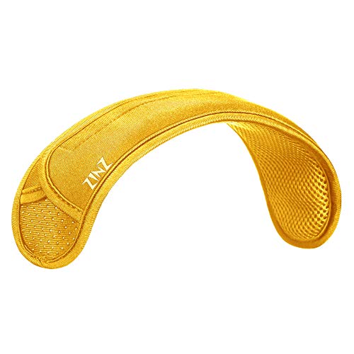 ZINZ Ultra Thick & Breathable Universal Shoulder Pad Cushion for Bag - Long & Comfort - color: Yellow