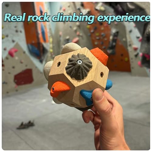 Handcrafted Boulder Block - Build Strength and Precision, 3D Climbing Ball for Strength Training, Simulated Rock Wall Holds, Portable Rock Climbing Gear, Gifts for Rocks Climbers(2PCS) - size: 2PCS