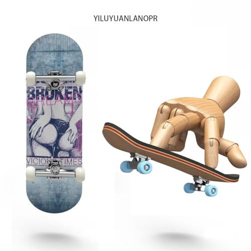 Wooden, pro Fingerboard 29mm Mini handboard、Premium Fingerboard Ideal for Dexterity maneuvers (Lass) - color: Lass