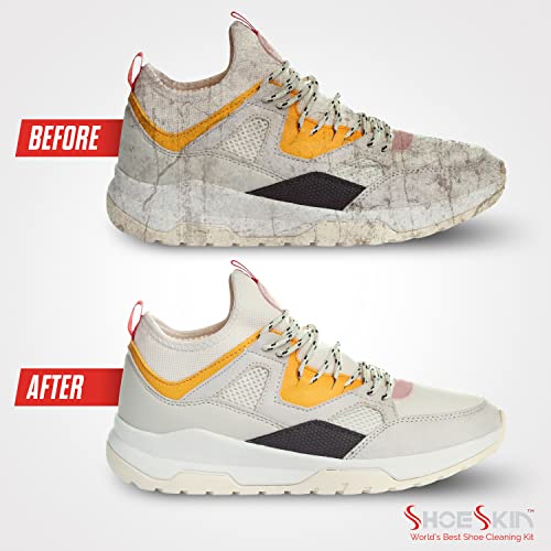 Premium Shoe Cleaner Kit - Tennis Shoes Cleaner, Sneaker Cleaner Kit, Dress Shoes, Boots, and all Shoe Types will Look Like New!