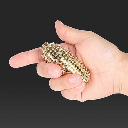 DEAD SKIN Hand Acupressure Ball with Storage Pouch, Palm Roller for Grip Strength, Finger Exercise, and Stress Relief Massage_Size for 1.18 x 2.75 inches (3x7cm)