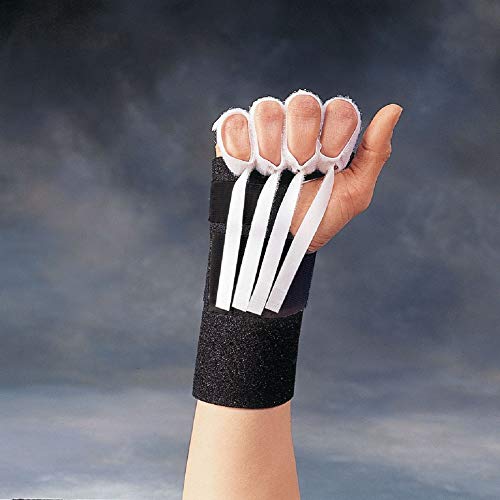 Rolyan Composite Finger Flexion Loop Attachments 4/PK, Hook & Loop Straps, Upper Extremity Rehab, Improves ROM & Finger Strength, Use with Rolyan Fabrifoam Gauntlet, Use in Orthotics