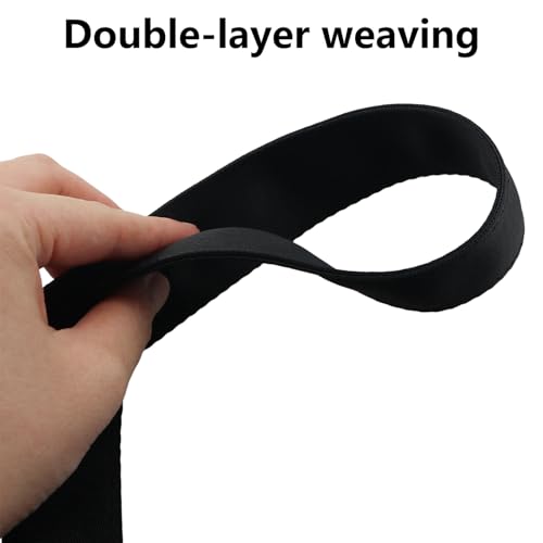 2Pack Swing Suspension Straps Heavy Duty Webbing Straps with 2 Safety Buckles, 19.7x1.3 Inches Fitness Training Accessories for Hammocks Sandbags Seats Yoga and Pulley Equipment