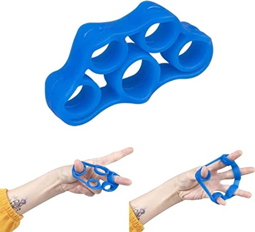 Hand Exerciser Grip Strengthener, Finger Stretcher - Resistance Bands Hand Strengthener Hand Strengthening Forearm Exerciser 3 piece Set for Arthritis Carpal Tunnel Exercise Guitar & Rock Climbing