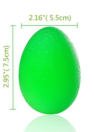 Hand Squeeze Stress Balls Set with Carry Bag 3 Resistance, Finger Wrist Arthritis Therapy Rehab Exerciser, Carpal Tunnel, Stroke Rehabilitation Equipment - color: Orange/Green/Black, size: Large