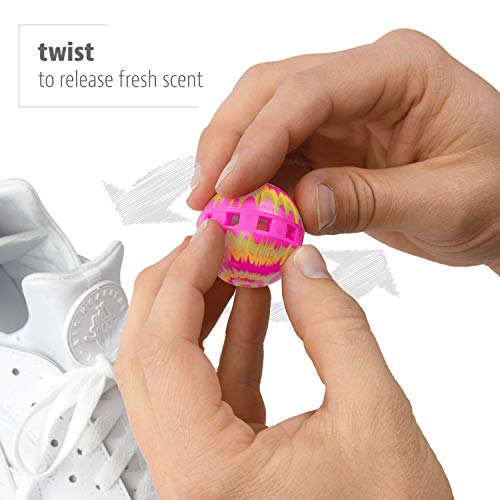 Sneaker Balls Odor-Fighting Shoe Fresheners, Eliminates Unpleasant Smells, Perfect For Sneakers, Gym Bags, Gear Bags, Drawers, Lockers, And More!, Powerball, 7 Pack - color: Powerball (Fresh & Clean), style: 6 Pack