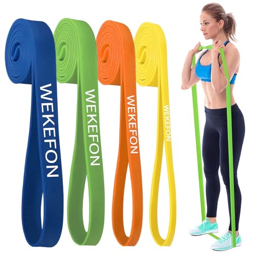 Resistance Bands Set, Pull Up Assist Bands - Stretch Resistance Band - Mobility Band Powerlifting Exercise Bands for Resistance Training, Physical Therapy, Home Workouts - color: Quad-color
