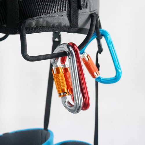 Climbing Harness, Mountaineering Rock Climbing Harness, Men Women Tree Ice Climbing Half Body, Safety Belt Rappelling - size: Small