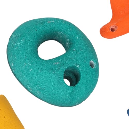 Kids Climbing Holds 5 Pack Colorful Resin Rocks for Indoor Outdoor Playground with Mounting Hardware