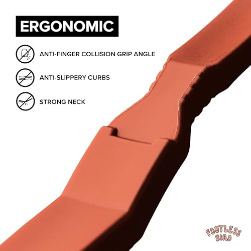 Rock Climbing & Bouldering Brush, Ergonomic, High Density Wild Boar's Thick Hair Bristles, 100% Recyclable, Strong Outdoor & Indoor Free Spiky Ring, Red X - color: Red