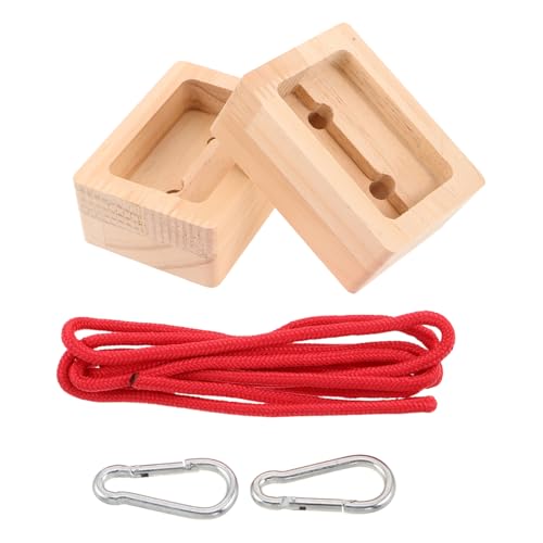 Cabilock Rock Climbing Fingerboard Hangboard for Grip Strength Training Wooden Portable 2pcs with Modular Design, for Rock Climbing Training and Fitness Routines