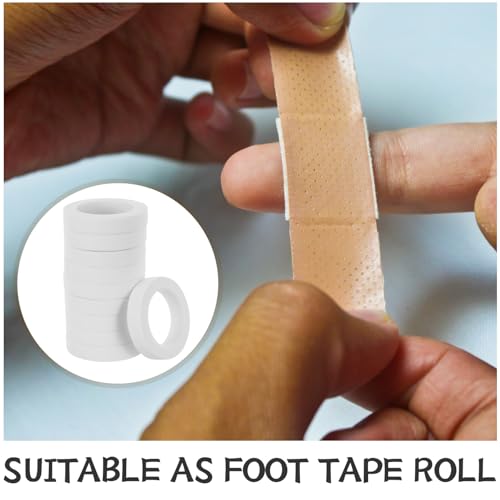 -Grade Adhesive Athletic Finger Tape 0.9cm X Roll, Extra Strong Sport Fixation Tape for Basketball, Rock Climbing, Grappling Injury Support – White, 30 Rolls