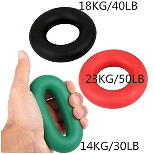 3PCS Finger Stretcher Resistance Bands Strength Trainer for Forearm Exercise Guitar Finger Strengtheners Rock Climbing 6.6 8.8 11 Pounds - color: style 8