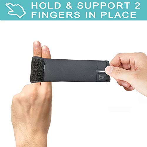 Finger Splint Wraps Reusable Finger Buddy Tape Adjustable Finger Brace Trigger Finger Splints Mallet Finger Support Compression Finger Sleeves for Arthritis Pain Relief, Sport Injury - L - size: Large, style: Buddy