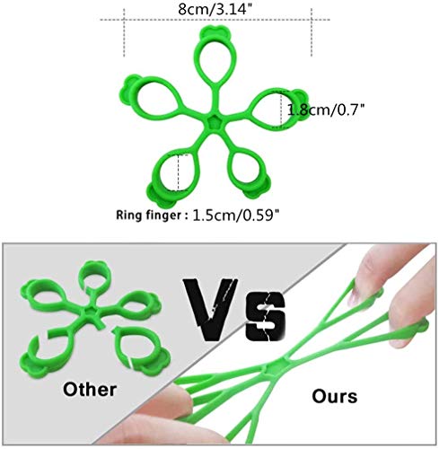 3PCS Finger Stretcher Resistance Bands Strength Trainer for Forearm Exercise Guitar Finger Strengtheners Rock Climbing 6.6 8.8 11 Pounds - color: style 2-2