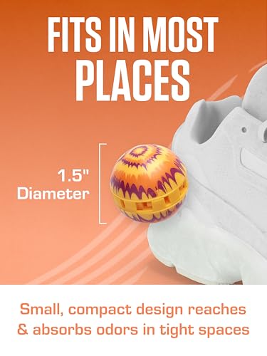 Sneaker Balls Odor-Fighting Shoe Fresheners, Eliminates Unpleasant Smells, Perfect For Sneakers, Gym Bags, Gear Bags, Drawers, Lockers, And More!, Matrix, 6 Pack - color: Matrix (Fresh & Clean), style: 6 Pack