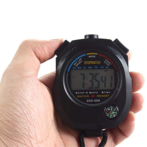 Pgzsy 2 Pack Multi-Function Electronic Digital Sport Stopwatch Timer, Large Display with Date Time and Alarm Function,Suitable for Sports Coaches Fitness Coaches and Referees,Pgzsy - style: 2pack