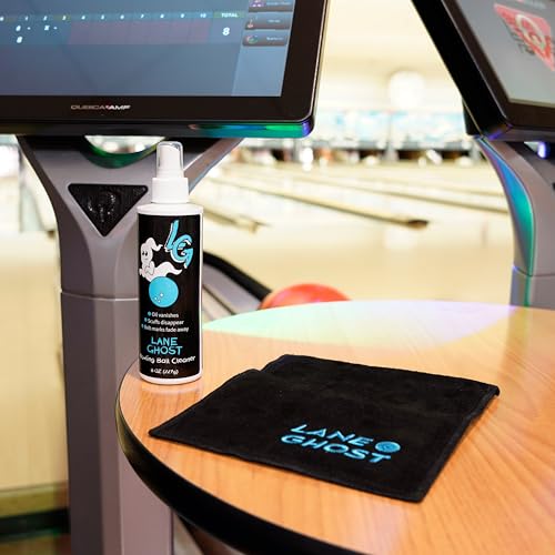 Lane Ghost Bowling Ball Cleaner Spray, USBC Approved | Removes oil, scuff and belt marks. Restores tack and extends ball lifespan.