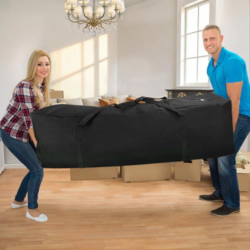 COOLBEBE 65" Sports Duffle Bag - 270L Extra Large Travel Duffel Luggage Bag with Upgrade 2-way Lockable Zippers, Sturdy & Water Resistant Long Duffle Bag for Camping Moving (Black 65inch) - size: 65" x 16" x 16"