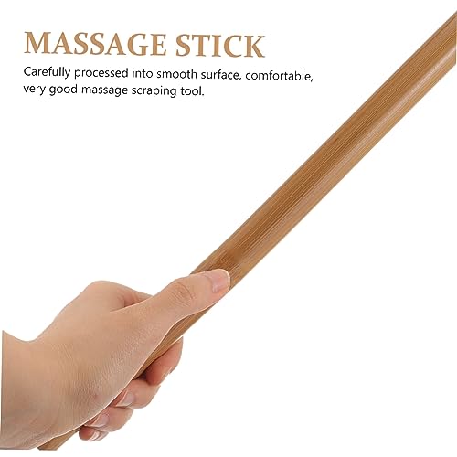 Massage Stick: Bamboo Massage Roller Stick - Full Body Massager Tool for Relax Muscles