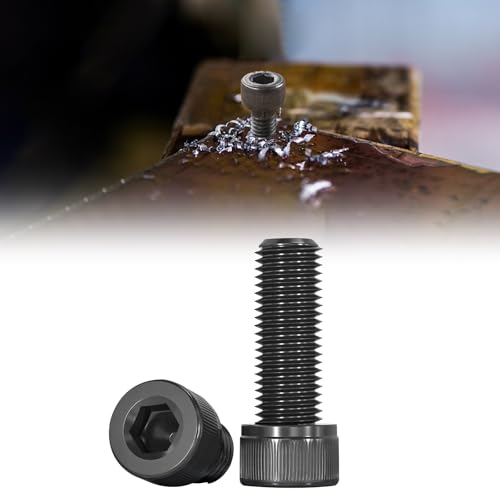 M6 x 40mm Socket Head Cap Screws Bolts 12.9 Grade Alloy Steel Metric Machine Hex Socket Screw, Fully Threaded, Black Oxide Finish, 25PCS - size: M6×40mm