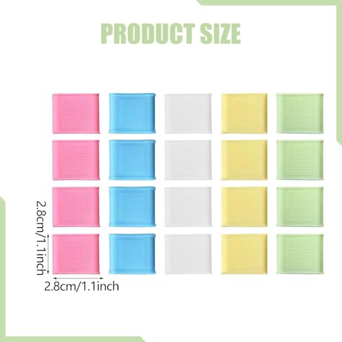 20 Pieces Silicone Finger Sleeves Non Slip Protector Reusable Thumb Brace Soft Cover Anti Slip Design for Enhanced Grip Suitable for Basketball Golf T, L