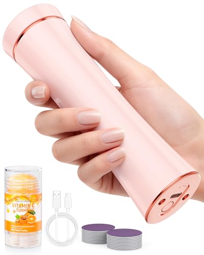 Electric Foot Callus Remover Rechargeable Foot File Pedicure Tools | Waterproof Pedicure Kit, 3 Speeds, Foot Cream, Use for Hard Calluses and Cracked Heels - color: Pink