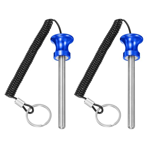 Weight Stack Pin, Weight Gym Pin Strength Training Equipment Replacement with Pull Rope for Commercial Home - color: Blue, size: 0.4 x 3.9 Inch