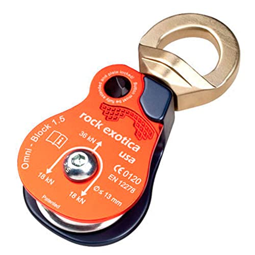 Rock Exotica Omni Block 1.5 Single Block Works with up to 13mm Rope