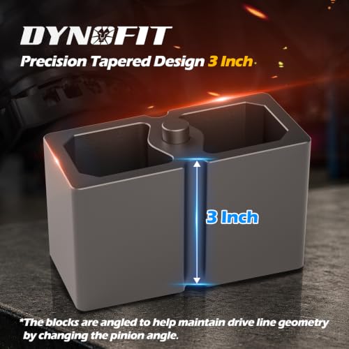 Dynofit 3" Front & 2" Rear Lift Kits for 2007-2024 Silverado 1500 Sierra 1500 (2WD/4WD), Full Suspension Leveling Kit with Front Strut Spacers and Block U-Bolt Set - size: 3 inch front / 2 inch rear