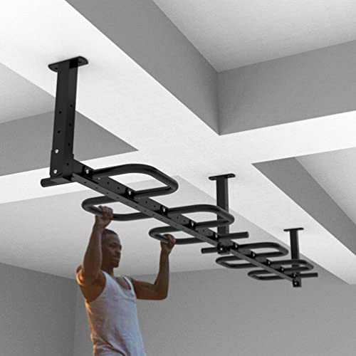 Wall-Mounted Pull-Up Bars/Climbing Frames, Home Gym Upper Body Strength Training Fitness Bar, Security And Stability, Load 300 Kg - size: 145CM