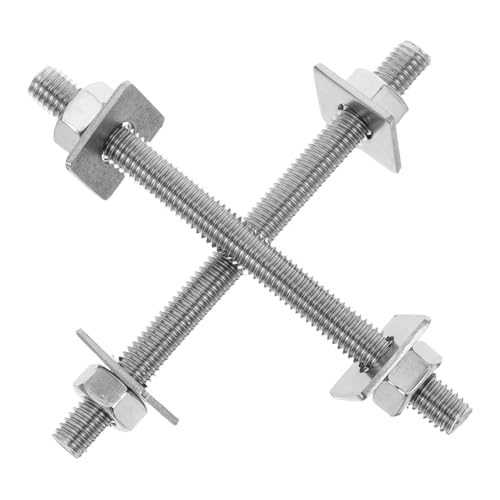 Cabilock 2 Sets Extended Bolts and Nuts Kit with Washers for Outdoor Use Precision Engineered Wall Anchors for Construction and Furniture Fixing