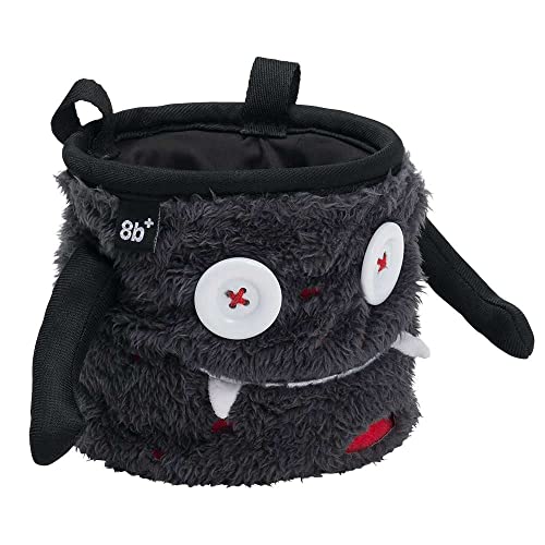8BPLUS Chalk Bag for Rock Climbing and Bouldering, Chalk Pouch incl Belt & Biner – Cute Funny Character Design, Wide Opening, Gear with Personality, Gift for Climbers - style: DUNCAN