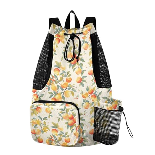Red Yellow Fruits Women Mens Drawstring Backpack Climbing Gym Bag with Inside Pockets Cinch Sack Waterproof