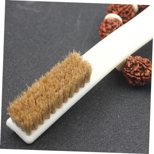 4pcs Climbing Rocks Brush with Thick Boar Hair Bristles and Ergonomic Handle for Chalk Cleaning Bouldering and Indoor Outdoor Use