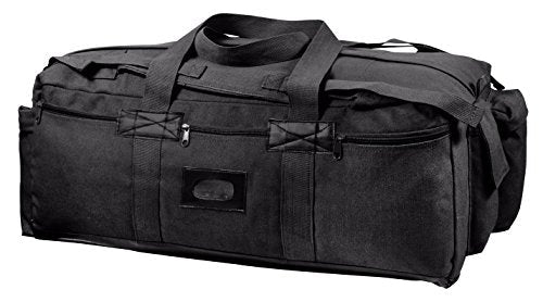 Rothco Tactical Duffle Bag - Rugged All-Purpose Gear and Equipment Bag, Water-Resistant Bottom - color: Black