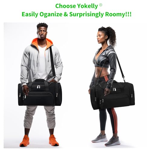 Sports Duffel Bag 26 Inch Travel Gym Duffle - Black - color: Black, size: 26 inch - 1.0