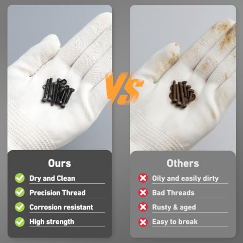 VGBUY 1122Pcs M2 Screws Kit,Black M2 Screws (7 Sizes 4-20mm),Hex Socket Head Cap Small Metric Bolts Nuts Assortment,12.9 Grade Alloy Steel,Black Oxide, 4/6/8/10/12/16/20mm - size: M2x4/6/8/10/12/16/20mm, style: Socket Head