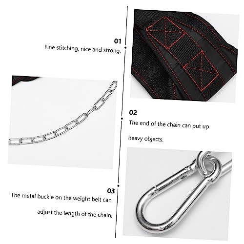 VICASKY Weightlifting Waist Belt Chain for Muscle Resistance Training for Dips and Chin-ups Strengthen Shoulders Chest and Back
