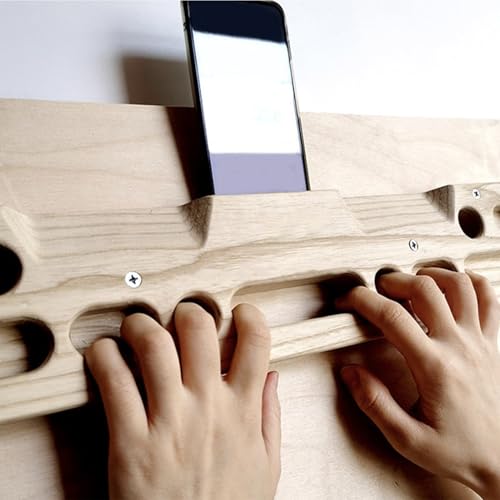 Wooden Hold Board Wall Climb Handle Frame Rock Climbing Pull Up Training | Climbing Wall Climb Handle Frame for Indoor Home Gym - color: B