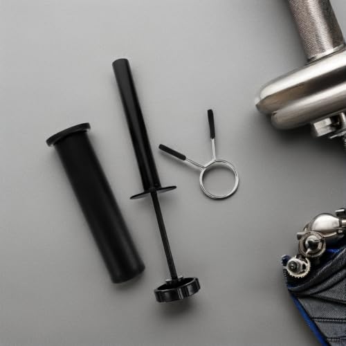 Toyvian 1set Fitness Equipment Loading Pin with Adapter Sleeve for Weightlifting Workout Quick Weight Plate Wide Compatibility Barbell Parts Holder Portable Gym Weight Stack Pin Latch