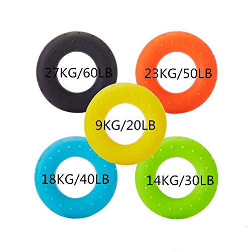 3PCS Finger Stretcher Resistance Bands Strength Trainer for Forearm Exercise Guitar Finger Strengtheners Rock Climbing 6.6 8.8 11 Pounds - color: style 7