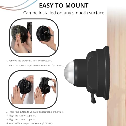 wall Mounted Massage Ball | Cold Therapy | wall Mounted Back Massager | cryo Stick | Relieve Muscle Pain (360 Wall Massager) - color: 360 Wall Massager