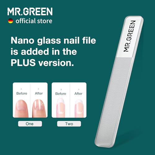 MR.GREEN Nail Clippers Stainless Steel Anti Splash Fingernail Cutter Manicure Tools Bionics Design Pedicure Scissor Nail Trimmer (Nail Clipper Two-Pack (Medium+Large)) - color: Nail Clipper Two-pack (Medium+large)